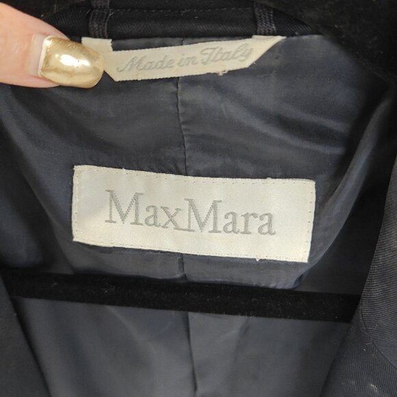 🖤 Vintage MaxMara Blazer – Made in Italy – Black Tailored Jacket - Picture 4 of 5